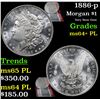 Image 1 : 1886-p Morgan Dollar $1 Grades Choice Unc+ PL