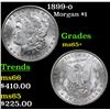 Image 1 : 1899-o Morgan Dollar $1 Grades GEM+ Unc