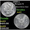 Image 1 : 1889-s Morgan Dollar $1 Grades Select Unc