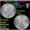 Image 1 : ***Auction Highlight*** 1886-s Morgan Dollar $1 Graded Select Unc By USCG (fc)
