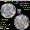Image 1 : ***Auction Highlight*** 1883-o Rainbow Toned Morgan Dollar $1 Graded GEM+ Unc By USCG (fc)
