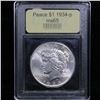 Image 4 : ***Auction Highlight*** 1934-p Peace Dollar $1 Graded GEM Unc By USCG (fc)