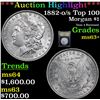 Image 1 : ***Auction Highlight*** 1882-o/s Top 100 Morgan Dollar $1 Graded Select+ Unc By USCG (fc)