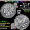 Image 1 : ***Auction Highlight*** 1921-p Morgan Dollar $1 Graded Select Unc DMPL By USCG (fc)