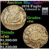 Image 1 : ***Auction Highlight*** 1878 Fugio Colonial Cent 1c Graded vf++ By USCG (fc)