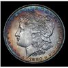 Image 2 : ***Auction Highlight*** 1880-p Rainbow Toned Morgan Dollar $1 Graded GEM Unc By USCG (fc)