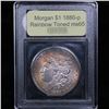 Image 4 : ***Auction Highlight*** 1880-p Rainbow Toned Morgan Dollar $1 Graded GEM Unc By USCG (fc)