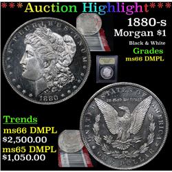 ***Auction Highlight*** 1880-s Morgan Dollar $1 Graded GEM+ UNC DMPL By USCG (fc)