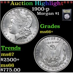 ***Auction Highlight*** 1900-p Morgan Dollar $1 Graded GEM++ Unc By USCG (fc)