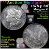 Image 1 : ***Auction Highlight*** 1878-p 8tf Morgan Dollar $1 Graded Choice Unc+ DMPL By USCG (fc)