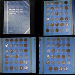 Starter Lincoln cent book 1909- 1940 48 coins . .