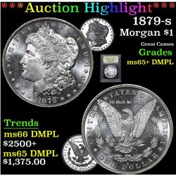 1879-s Morgan Dollar $1 Graded GEM+ DMPL By USCG