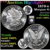 Image 1 : 1879-s Morgan Dollar $1 Graded GEM+ DMPL By USCG