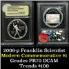 Image 1 : 2006-p Ben Franklin Scientist . . Proof Commem Half Dollar 50c Graded GEM++ Proof Deep Cameo By USCG