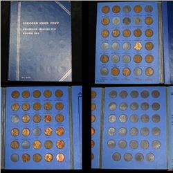 Partial Lincoln cent book 1941-1961, 47 coins . .