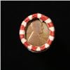 Image 2 : Mixed small cents 1c orig shotgun roll, 1918-d Wheat Cent, 1893 Indian Cent other end