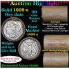 Image 1 : ***Auction Highlight*** Full solid date 1899-s Morgan silver dollar roll, 20 coins   (fc)