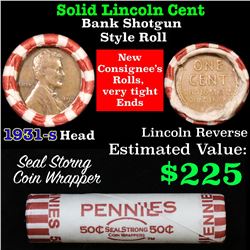 ***Auction Highlight*** Key Date 1931-s Wheat Cent end, Mixed small cents 1c orig shotgun roll, WOW 