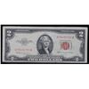Image 2 : 1953C $2 Red Seal United States Note Grades xf+