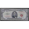 Image 2 : 1963 $5 Red seal United States Note . . Grades f+