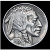 Image 2 : 1919-p Buffalo Nickel 5c Grades vf++