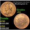 Image 1 : 1783 Washington Unity States Washington 1c 1c Grades vf+