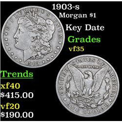 1903-s Morgan Dollar $1 Grades vf++