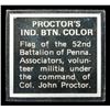 Image 3 : Flags of the American Revolution Proctors IND. BTN. Color Flag .6oz .925 Sterling Silver Bar Grades