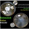Image 1 : America In Space First Long Range Communication Satellite 1oz. .925 Sterling Silver Round Grades