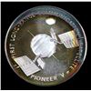 Image 2 : America In Space First Long Range Communication Satellite 1oz. .925 Sterling Silver Round Grades