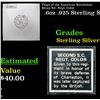 Image 1 : Flags of the American Revolution Secon S.C. Regt. Color .6oz .925 Sterling Silver Bar Grades