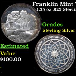 Franklin Mint "The Genius Of Michelangelo" 1.35 oz .925 Sterling Silver Medal Grades