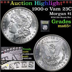 ***Auction Highlight*** 1900-o Vam 23C Morgan Dollar $1 Graded GEM+ Unc By USCG (fc)