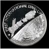 Image 2 : America In Space First International Link-Up In Space 1oz. .999 Silver Round Grades