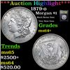 Image 1 : ***Auction Highlight*** 1879-o Morgan Dollar $1 Graded Choice+ Unc By USCG (fc)
