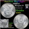 Image 1 : ***Auction Highlight*** 1880-o Morgan Dollar $1 Graded Choice+ Unc By USCG (fc)
