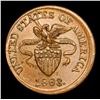 Image 2 : 1863 Not One Cent Civil War Token 1c Grades Select+ Unc BN