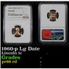 Image 1 : NGC 1960-p Lg Date Lincoln Cent 1c Graded pr66 rd By NGC