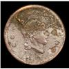 Image 2 : 1863 Turban Liberty Civil War Token 1c Grades vg details