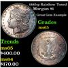 Image 1 : 1885-p Rainbow Toned Morgan Dollar $1 Grades GEM Unc