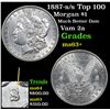 Image 1 : 1887-s/s Top 100 Morgan Dollar $1 Grades Select+ Unc