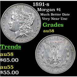 1891-s Morgan Dollar $1 Grades Choice AU/BU Slider