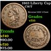 Image 1 : 1863 Liberty Cap Civil War Token 1c Grades vf++