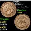 Image 1 : 1900 Indian Cent 1c Grades Choice AU/BU Slider