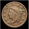 Image 2 : 1837 Coronet Head Large Cent 1c Grades f, fine