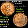 Image 1 : 1909 VDB Lincoln Cent 1c Grades Choice+ Unc RB