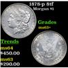 Image 1 : 1878-p 8tf Morgan Dollar $1 Grades Select+ Unc