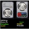 Image 1 : NGC 1924-p Peace Dollar $1 Graded ms64 By NGC
