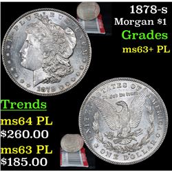1878-s Morgan Dollar $1 Grades Select Unc+ PL
