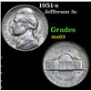 Image 1 : 1951-s Jefferson Nickel 5c Grades Select Unc